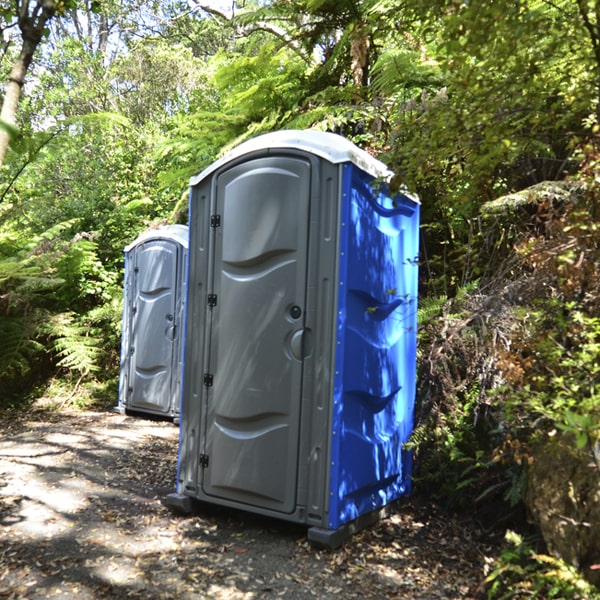 portable restroom in Pine Village for short term events or long term use